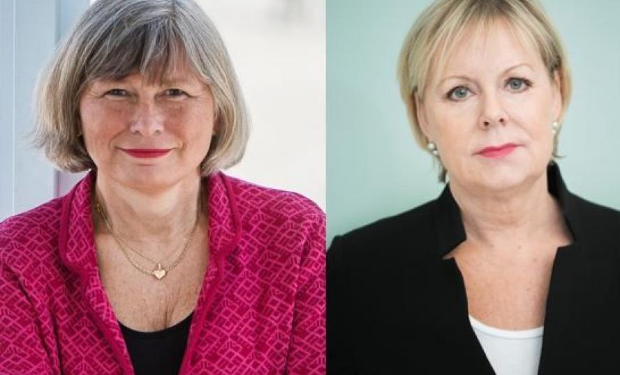 Lena Nyberg, generaldirektör, Myndigheten för ungdoms- och civilsamhällesfrågor, MUCF (Foto: Felix Oppenheim) och Lena Ag, generaldirektör, Jämställdhetsmyndigheten (Foto: Ester Sorri). | Fotograf/Källa: Felix Oppenheim) och Lena Ag, generaldirektör, Jämställdhetsmyndigheten (Foto: Ester Sorri).